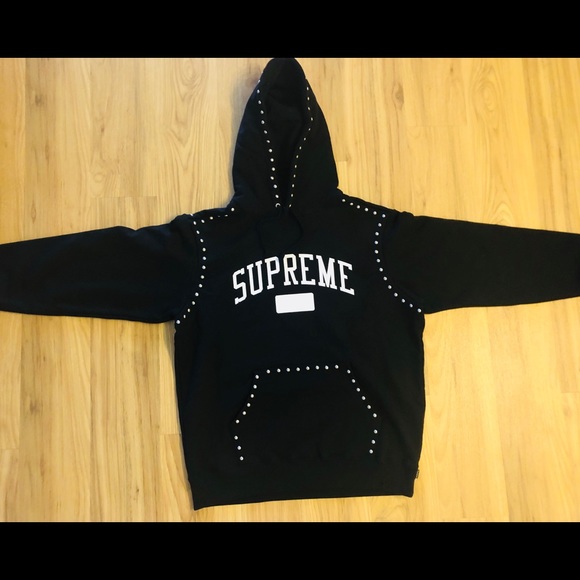 supreme studded hoodie